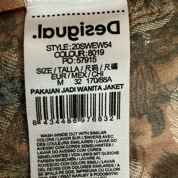 NEW Desigual safari kimono giraffe robe jacket Medium - Picture 14 of 15